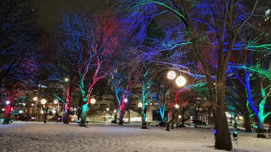 Skating along the Rideau Canal